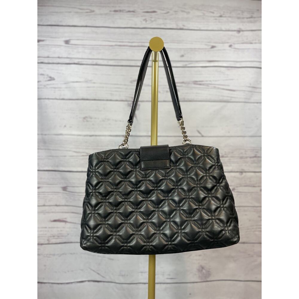 Kate Spade Astor Court Elena Black Pebbled Leather Shoulder Tote Bag - Picture 3 of 11
